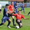 Mit einem 3:1 gegen Esperia Neu-Ulm machte der SV Thalfingen (rote Trikots) den Viertelfinal-Einzug endgültig perfekt.  
