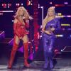 Helene Fischer und Shirin David performten ihren Remix des Schlagerhits "Atemlos" zum ersten Mal bei "Wetten, dass...?" im November auf der Bühne.