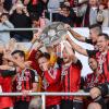 Ingolstadt feiert die Zweitligameisterschaft.