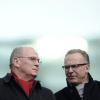 FC Bayern-Präsident Uli Hoeness (links) und Vorstandsvorsitzender Karl-Heinz Rummenigge
