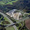 Die Baustelle für den Bahntunnel zwischen Dornstadt und Ulm nähert sich dem Lehrer Tal. Dieses Luftbild zeigt das Areal zwischen B10 und Lehrer-Tal-Weg. 