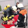 Bei einer unangesagten Übung in Bächingen mussten die Feuerwehren löschen, retten und bergen. 