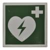 Mit diesem Symbol wird auf Defibrillatoren hingewiesen.