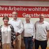 Mit einem gelungenen Festakt feierte der AWO-Ortsverein Gersthofen sein 75-jähriges Gründungsjubiläum. Hier Dr. Heinz Münzenrieder, Philomena Grimm, Michael Wörle, Alois Strohmayr und Markus Schimpel (von links).