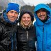 Bei der Tour de Ski war Miriam Neureuther (Mitte) mit Peter Schlickenrieder und Christian Neureuther an der Strecke. Sie überlegt, bald wieder als Langlauf-Athletin anzutreten.