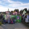 Demonstration gegen die Osttangente im Lechfeld bei Kissing.