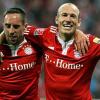 Franck Ribéry (li.) und Arjen Robben vom FC Bayern München