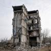 Ein zerstörtes Wohnhaus in der Region Charkiw.