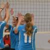 Die Volleyballerinnen des VSC Donauwörth freuten sich über den Sieg gegen Ebermergen. 
