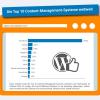 Content Management Systeme – WordPress führt den Markt an