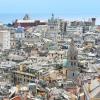 Blick von der Spianata Castelletto über Genua.