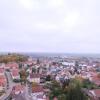 Wallerstein liegt im Heimatcheck auf Rang 3 aller Kommunen im Landkreis Donau-Ries. Diese Aussicht auf die Gemeinde wurde von einer Hebebühne aus fotografiert.