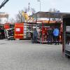 Im neuen Feuerwehrzentrum in Pürgen sollen unter anderem Abrollbehälter des Landkreises untergebracht werden. 	