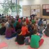 Konzentrierte Stille herrscht in der Grundschule Tiefenbach, als vom Sams erzählt wird.  
