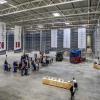 Einer der drei Lagerhallen mit mehr als 28.500 Quadratmetern Fläche der Firma Iveco im Industriepark In Giengen.