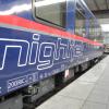 Der neue Nachtzug "Nightjet" der ÖBB am Bahnhof München.