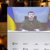 Wolodymyr Selenskyj, Präsident der Ukraine, nahm per Videoschalte an der Sicherheitskonferenz teil. Die 59. Münchner Sicherheitskonferenz (MSC) findet vom 17. bis zum 19. Februar 2023 im Hotel Bayerischer Hof in München statt.