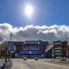 Das Ibrox Stadium am 4. Mai 2022 vor dem Spiel gegen RB Leipzig