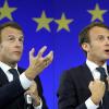 Frankreichs Präsident Emmanuel Macron (bei seiner Europarede in Aachen 2018): „Wir dürfen nicht Schlafwandler in einem erschlafften Europa sein.“ 	