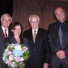 Die Amtseinführung 2007: (von links) Bürgermeister Willy Rothermel, Weirathers Vorgängerin Angela Roßmann, Regierungspräsident Ludwig Schmid und Wilhelm Weirather. 