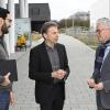 Der Innovationspark wächst. Geschäftsführer Wolfgang Hehl (Mitte) im Gespräch mit Johannes be Isa (links) und Prof. Dr.-Ing. Stefan Schlichter. 
