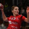 Das Ergebnis starker Teamarbeit: Martina Jahn kommt in dieser Szene aus dem Heimspiel gegen Ismaning völlig freistehend zum Abschluss. In Dachau erwischte die Rückraumspielerin des VfL Günzburg nun einen Sahnetag. 	