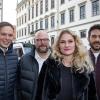 Raphael Brandmiller, Christoph Steinle, Lena Gronde und Raimund Seibold (v. links) engagieren sich im Verein „Generation Aux“, der in den Stadtrat einziehen will.  	