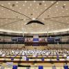 Leerer Plenarsaal des Europaparlaments: Der Parlamentspräsident schickte im Corona-Hotspot Brüssel selbst die Abgeordneten ins Homeoffice.  	