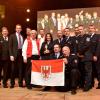 Die Feuerwehr Treuenbrietzen aus Brandenburg ist für ihren Einsatz beim größten Waldbrand der Geschichte Brandenburgs als „Nationales Feuerwehrteam des Jahres 2018“ von Magirus- Chef Marc Diening (Dritter von links) ausgezeichnet worden.