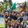 Ein Bündnis aus Umweltverbänden, Klimagruppen und lokalen Initiativen hat zu der Demonstration am Tagebau Nochten in der Lausitz aufgerufen.