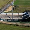 Der Tunnel bei Dornstadt von oben: Vier Wochen vor Inbetriebnahme fahren schon Züge auf der Neubaustrecke Ulm-Wendlingen.