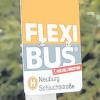Flexibushaltestelle in Neuburg. 