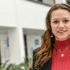 Alicia von Schenk (27) im Lichthof der Neuen Uni in Würzburg. Hier hat sie ihr Büro, hier hält sie als Juniorprofessorin seit dem vergangenen Wintersemester Vorlesungen und Seminare.