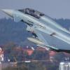 Für Demonstrationsveranstaltungen im In- und Ausland üben die Eurofighter-Piloten an zwei Tagen in Neuburg.