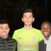 Die drei Neuzugänge des SV Türkgücü Königsbrunn (von links) Kaan Dogan, Ibrahim Tonar und Nelson Wongo.  	