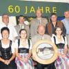 Die Geehrten und die Sieger des Jubiläumsschießens beim Festakt zum 60-jährigen Bestehen des Röfinger Schützenvereins.  