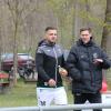 Über alles Mögliche will das Trainerduo des TSV Meitingen mit Denis Buja und Christoph Brückner (von links) sprechen - nur nicht über den Aufstieg. 