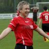 Einen Auftakt nach Maß feierten die Frauen des FSV Wehringen. Der FC Maihingen wurde mit 5:1 geschlagen. Hier freut sich FSV-Spielerin Steffi Zerrle. 