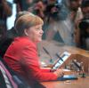 Merkel kritisiert "schroffen" Ton im Unionsstreit um Asylpolitik