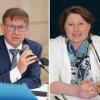 Landrat Stefan Rößle und Stellvertreterin Claudia Marb: Rößle sagte in einer Ausschusssitzung am Mittwoch: „Es tut uns leid.“  	