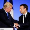 US-Präsident Donald Trump (links) und der französische Präsident Emmanuel Macron im Elysee-Palast in Paris.