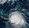 Das von der Nasa zur Verfügung gestellte Satellitenbild zeigt das Zentrum von Hurrikan „Irma“ nördlich der Insel Hispaniola.