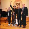 Diese Bluesformation riss das Publikum in der Alten Synagoge in Binswangen vom Hocker: von links Georg Schröter, Abi Wallenstein, Marc Breitfelder und Torsten Zwingenberger.