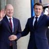 Emmanuel Macron und Olaf Scholz betonen die Gemeinsamkeiten und die enge Zusammenarbeit.