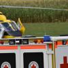 Bei einem Unfall nahe Flotzheim hat sich ein Landwirt schwer verletzt. Der Mann wurde mit einem Rettungshubschrauber ins Klinikum nach Augsburg geflogen.
