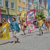 Perfektes Sommerwetter beim großen Frundsberg-Festumzug.