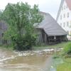 Wegen des Osterbachs zählt der Stadtteil Wallenhausen zu den Risikogebieten für Hochwasser in Weißenhorn. 