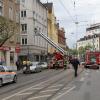 Viel Rauch gab es bei einem Kaminbrand in der Ulmer Straße in Augsburg.