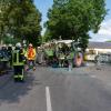 Einen schweren Unfall mit einem Traktor hat es Samstagnachmittag in Waidhofen gegeben.