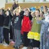 Die Schüler der 3a der Carolina-Frieß-Grundschule Lauingen spielten das Musical „Das Schneckenhaus“.  